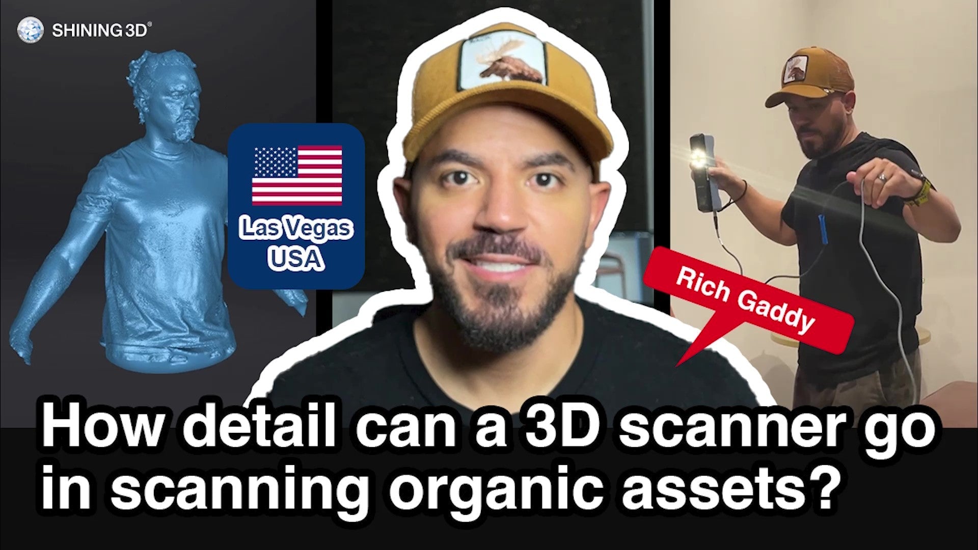 How detail can a 3D scanner go in scanning organic assets? Let’s check this out!
