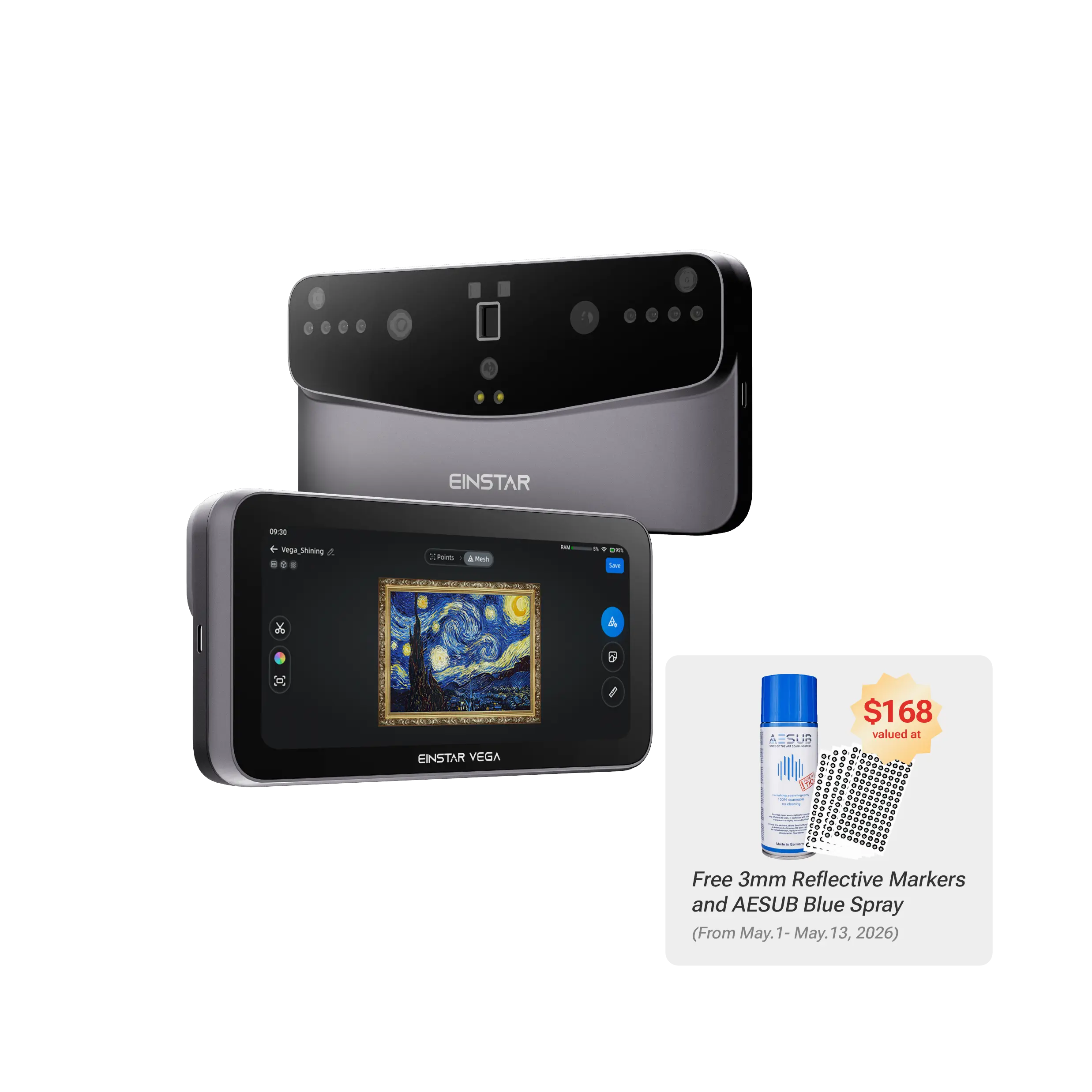 EINSTAR VEGA-Wireless All-In-One 3D Scanner