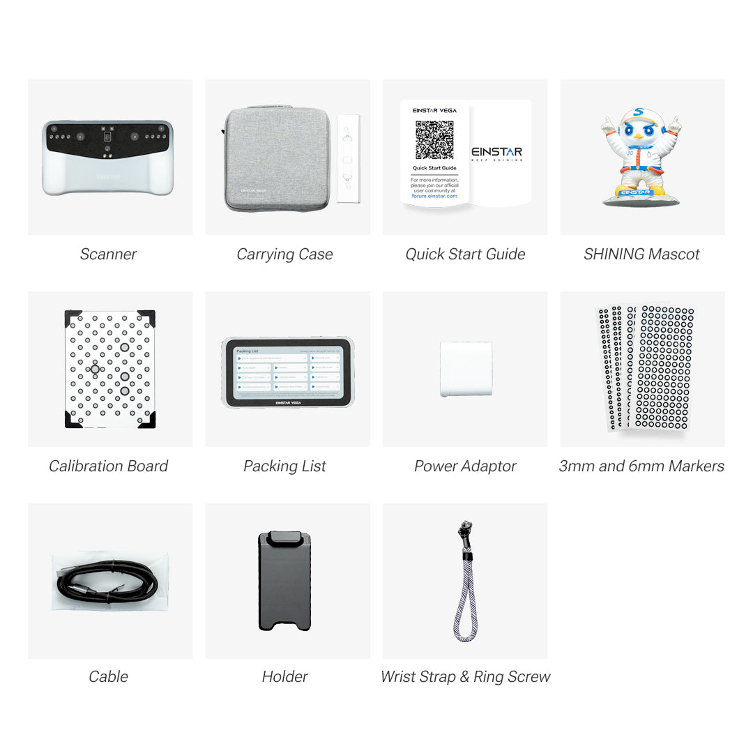 EINSTAR VEGA – Kabelloser All-In-One-3D-Scanner