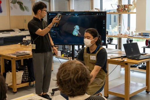 Kanagawa University held "Kamakura's daily life revived with FAB" at FabLab MinatoMirai with 3D Scanner Einstar (Part 2)