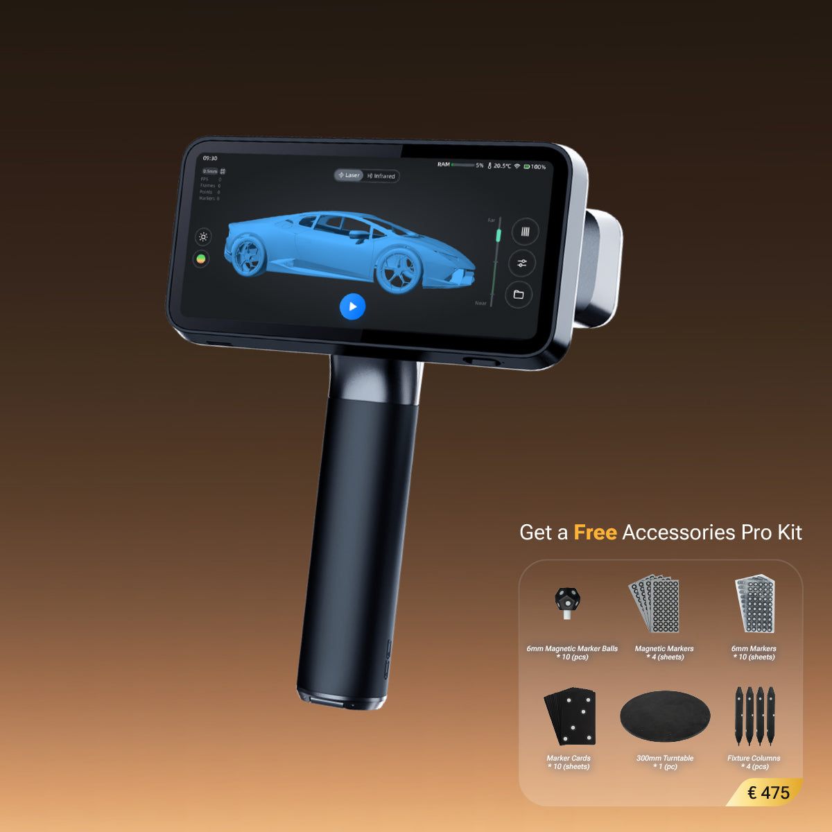 EinScan Rigil | Der Tri-Mode Laser 3D-Scanner