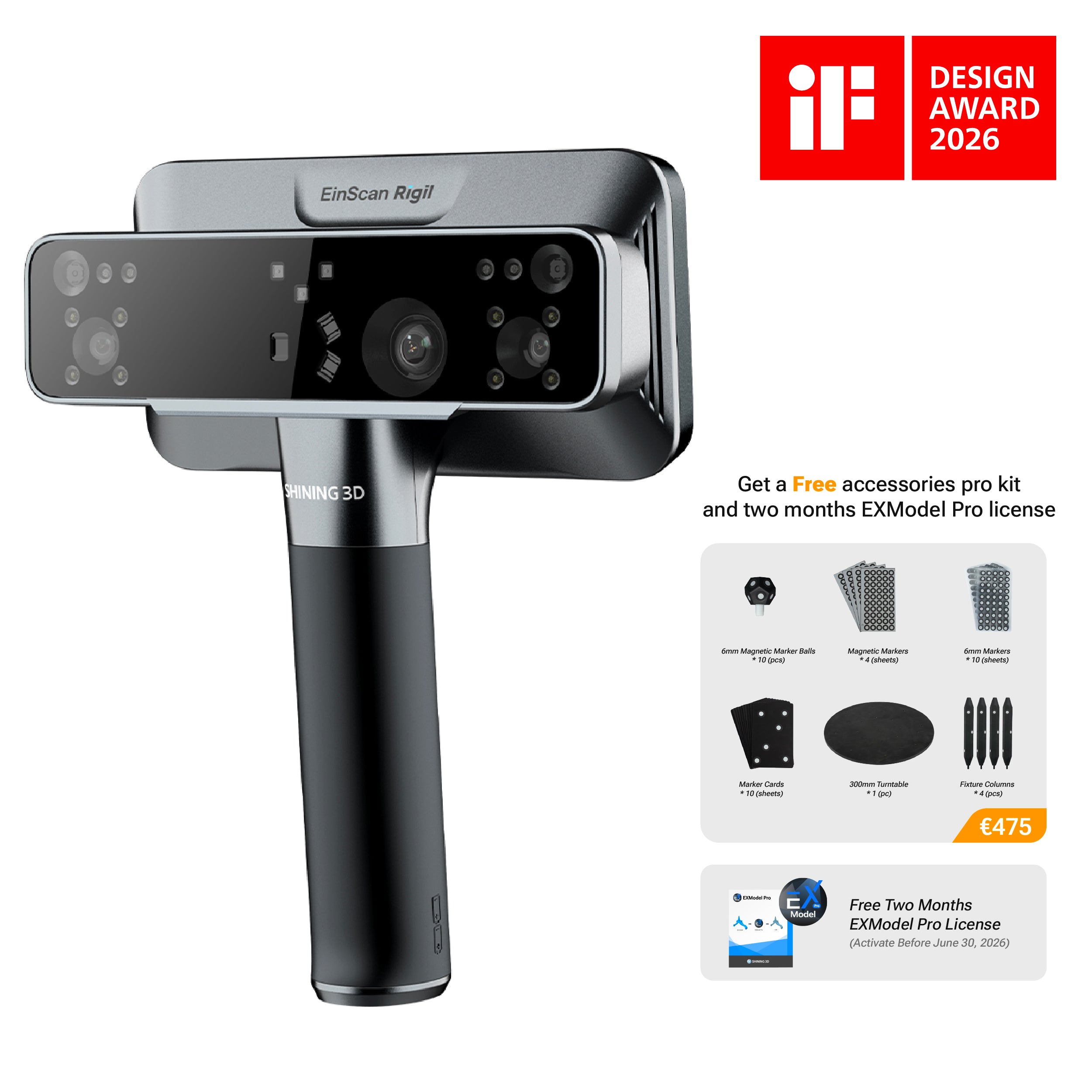 EinScan Rigil | Der Tri-Mode Laser 3D-Scanner